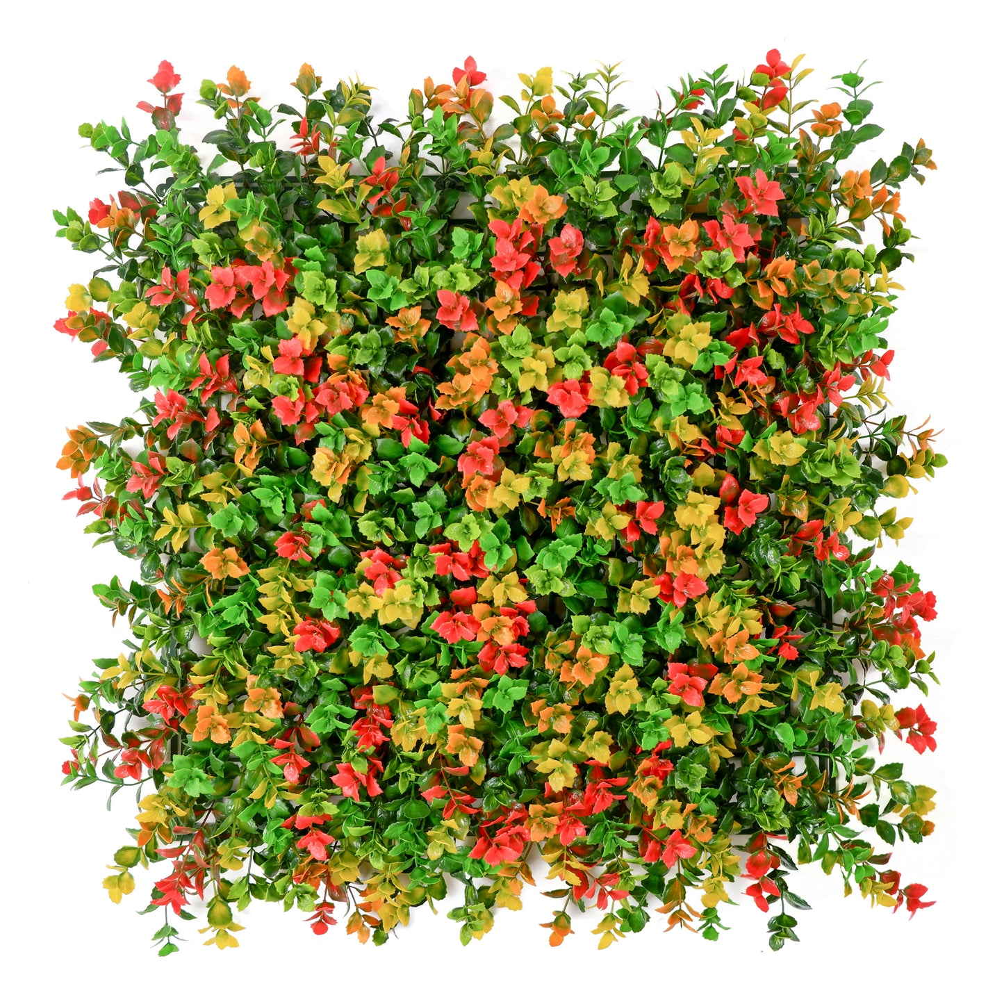 Autumn Glow Artificial Green Wall Panel – Multicolour Lucky Grass Mix