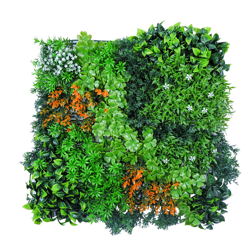 Citrus Grove Artificial Green Wall Panel – Orange Blossom and White Flower Accents