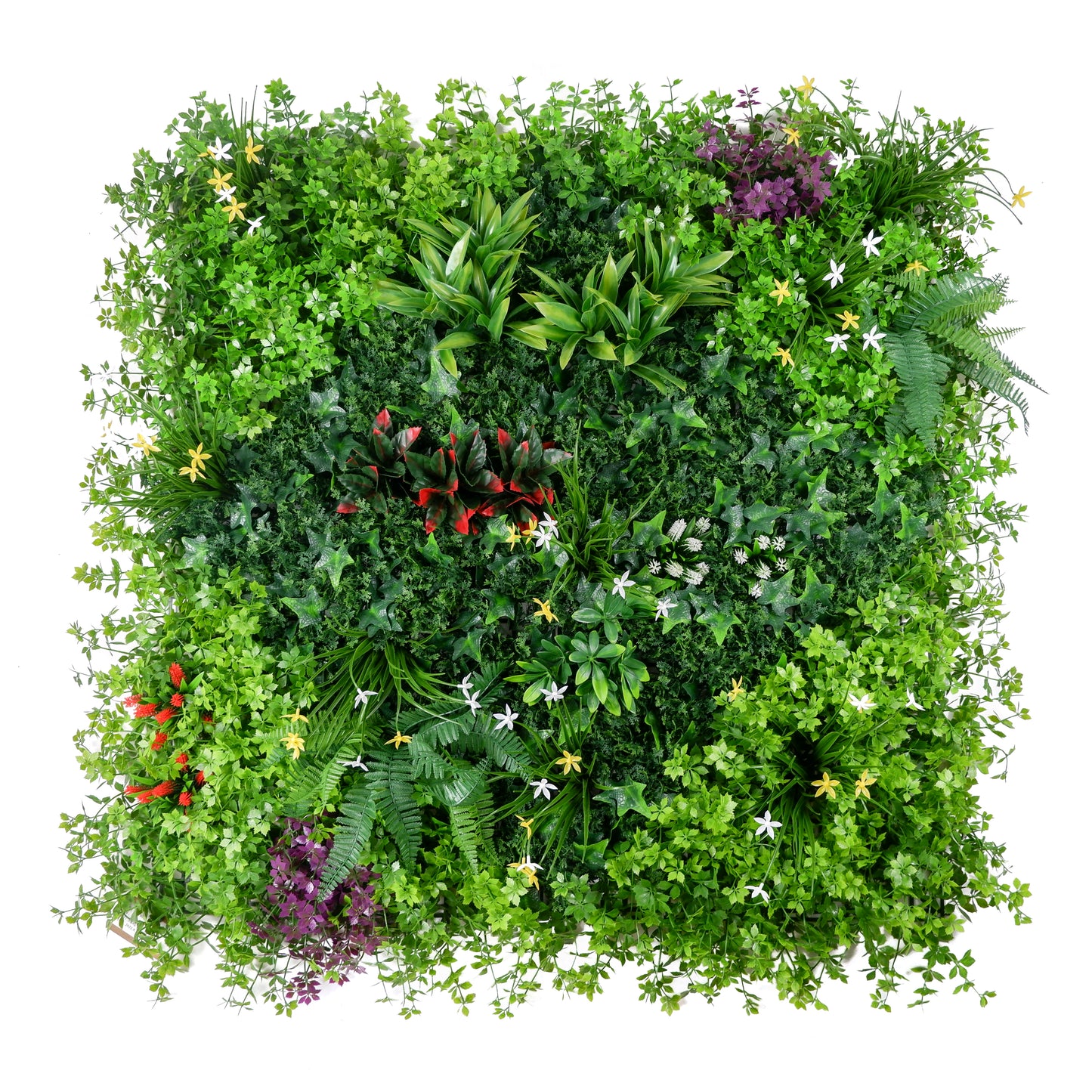 Spring Song Artificial Green Wall Panel – Wildflower Accent Design