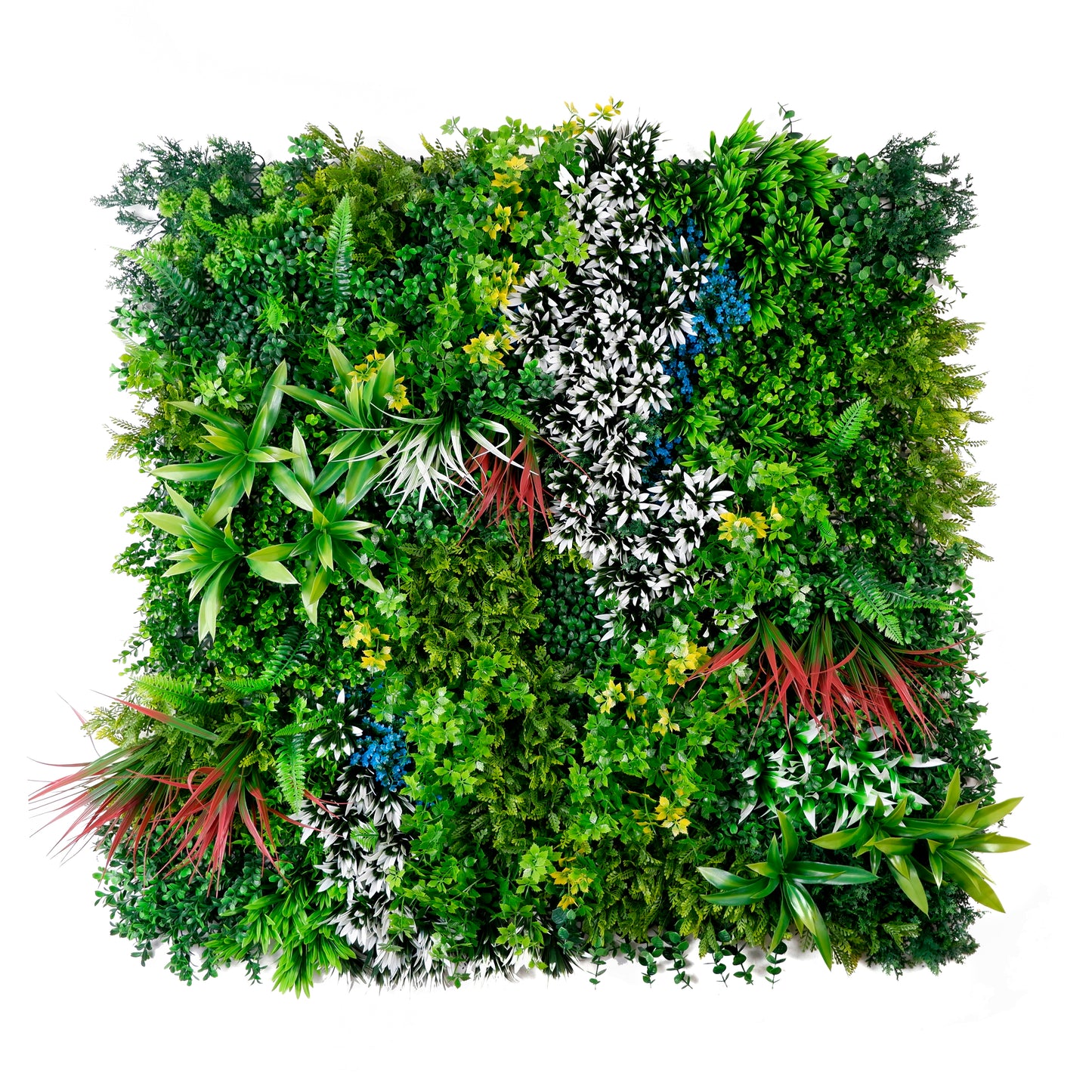 Everlush Harmony Artificial Green Wall – Multicolour Botanical Blend
