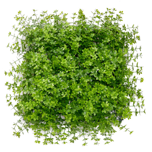 Wild Sprout Artificial Wall Panel – Layered Creeping Foliage in Dual Greens