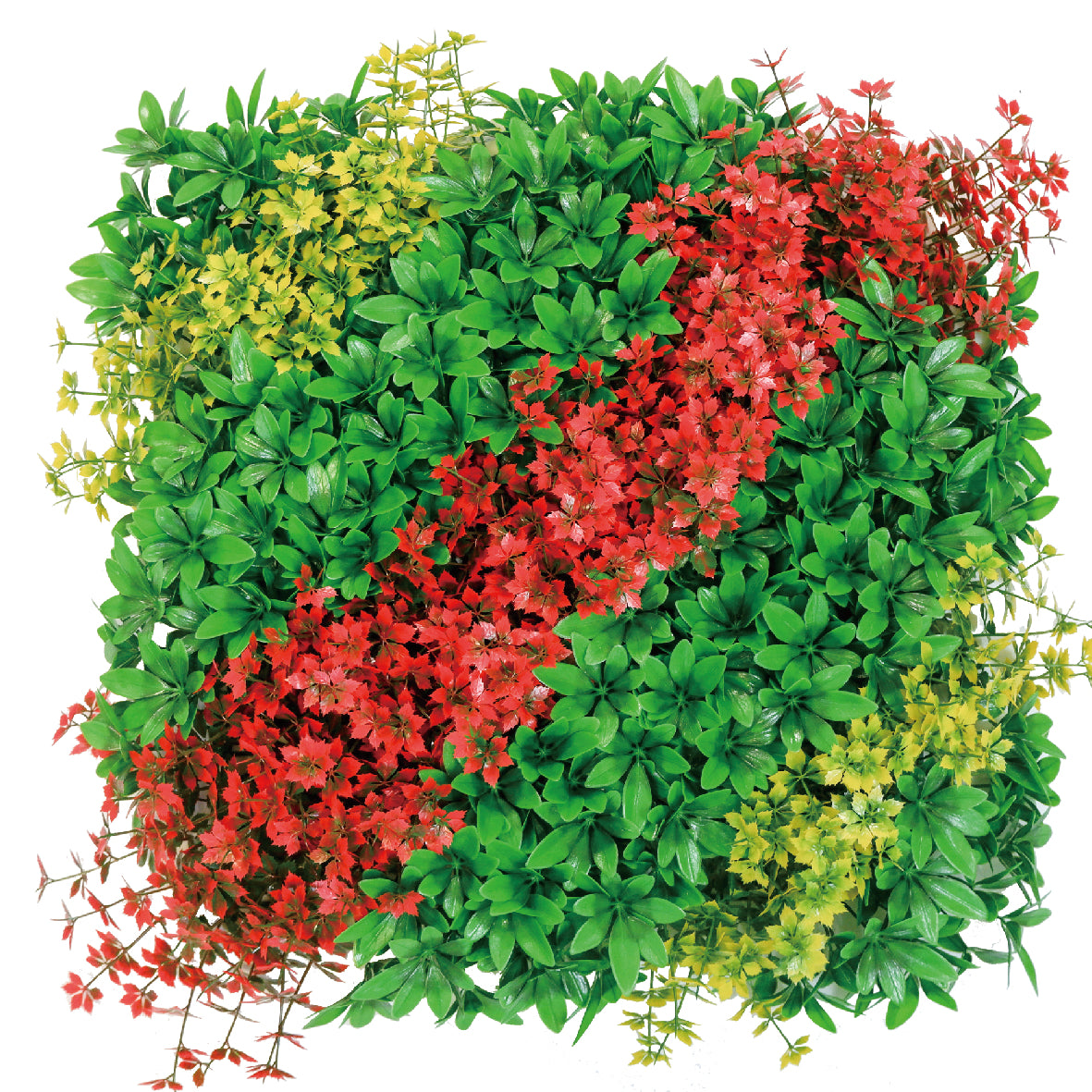 Crimson Maple Mix Artificial Green Wall Panel – Red and Green Layers