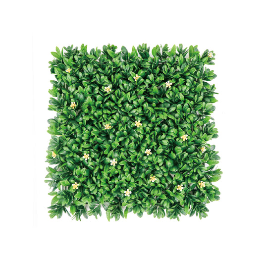 Lush Petal Mat Artificial Green Wall Panel – Yellow Flower Detail