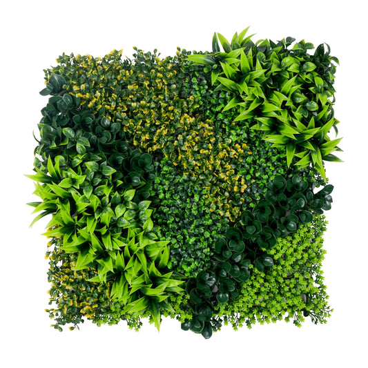 Leaf Harmony Artificial Green Wall Panel – Fern and Broadleaf Combo