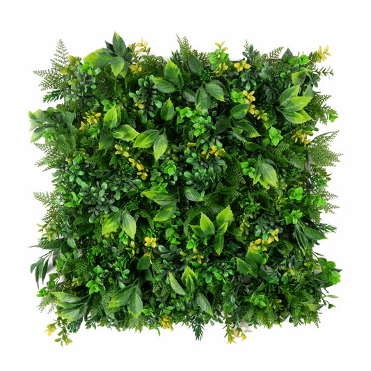 Verdure Grove Artificial Green Wall - Lush Leaf Mix Panel