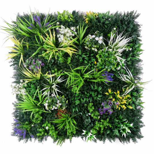 Forest Mesh Artificial Green Wall Panel – Botanical Blend