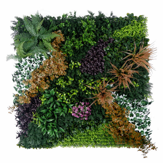 Revival Grove Artificial Green Wall Panel – Autumn & Spring Mix
