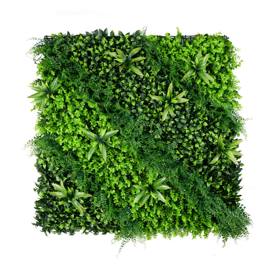 Twin Ivy Artificial Green Wall Panel – Variegated Leaf Highlights