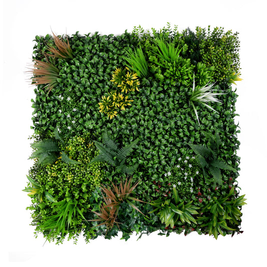 Twilight Grove Artificial Green Wall Panel – Red Leaf & Variegated Design