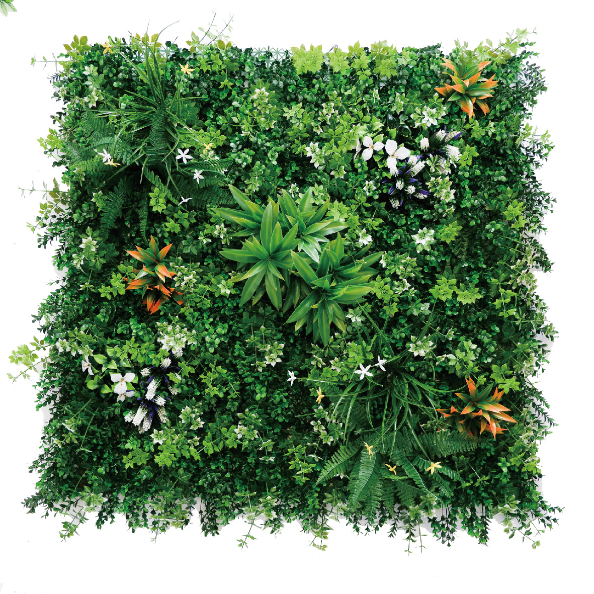 Spring Essence Artificial Green Wall Panel – Mixed Florals & Leaf Highlights