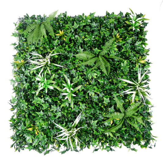 Emerald Ivy Artificial Green Wall Panel – Fern Touch and Spider Plant Accents